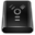 Black Drive Firewire Icon 32x32 png